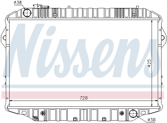 Radiador de água Nissens 64861
