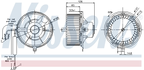 Ventilador interior Nissens 87031