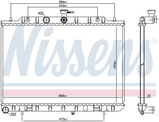 Radiador 67366 Nissens