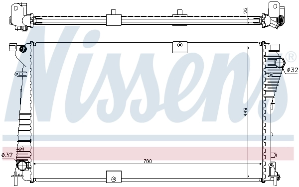 Radiador 630709 Nissens