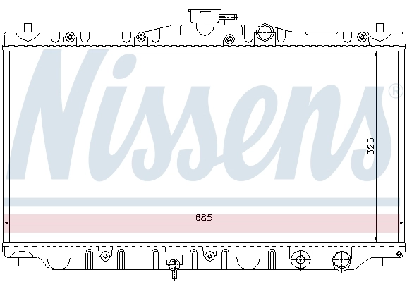 Radiador 63304 Nissens