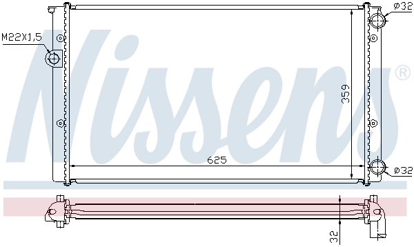 Radiador 652471 Nissens