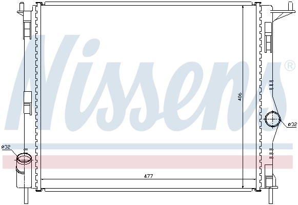 Radiador 637609 Nissens