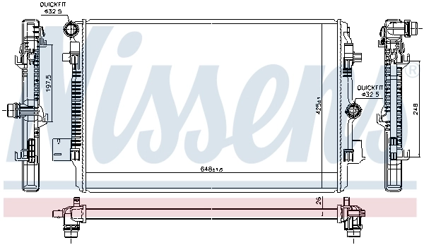 606720 Nissens Refrigeración del motor