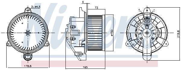 Ventilador interior Nissens 87536