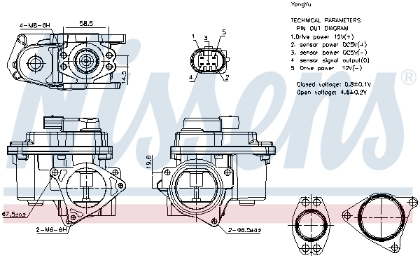EGR Nissens 98192