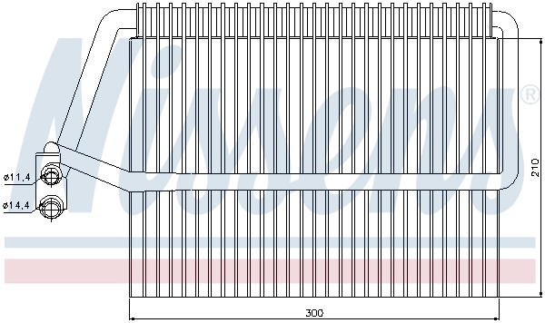 Evaporador de aire acondicionado 92162 Nissens