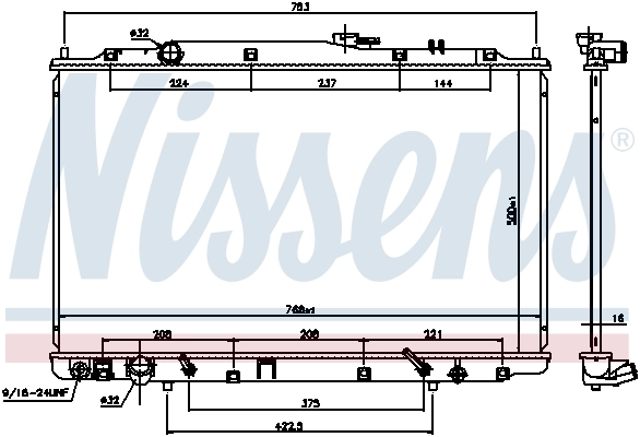 Radiador 69482 Nissens