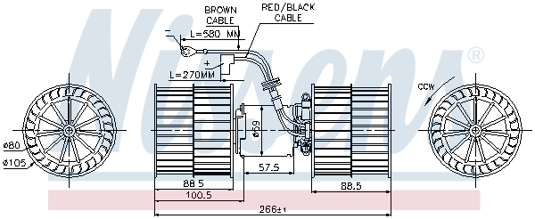 Ventilador interior Nissens 87071