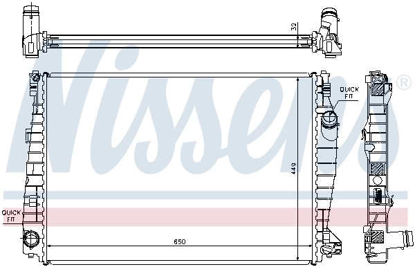 Radiador 60061 Nissens