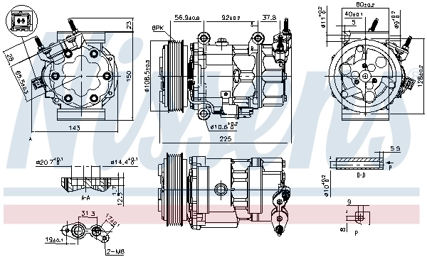 890041 Nissens Compresor climatizador