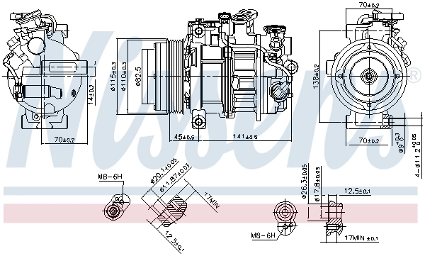 890717 Nissens Compresor climatizador