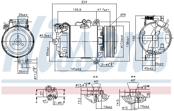 89483 Nissens Compresor climatizador