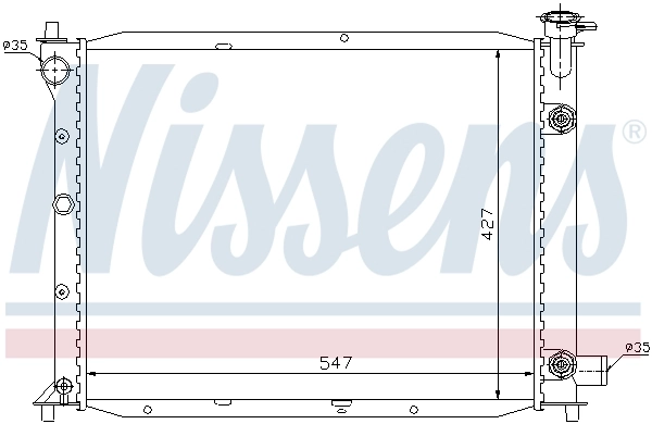 62016 Nissens Refrigeración del motor