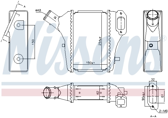Intercooler 961421 Nissens