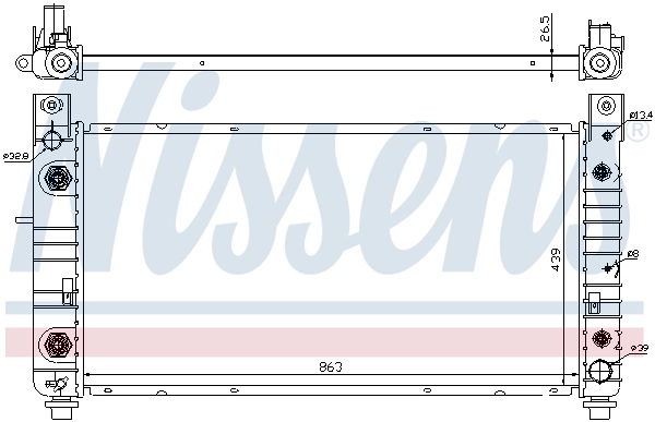 Radiador 69091 Nissens