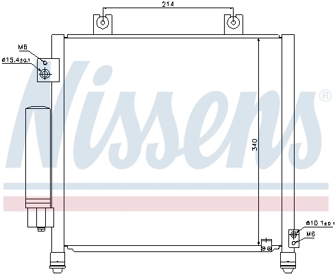 Radiador de aire acondicionado para Suzuki Ignis I FH