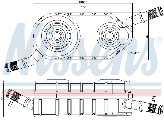 Radiador de refrigeración de la transmisión 91287 Nissens