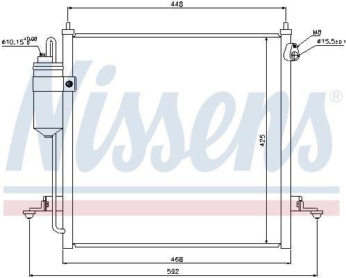 940068 Nissens Radiador de aire acondicionado