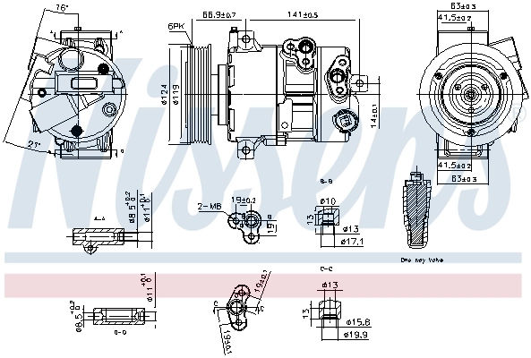 890767 Nissens Compresor climatizador