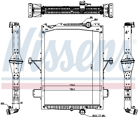 Radiador 65624 Nissens