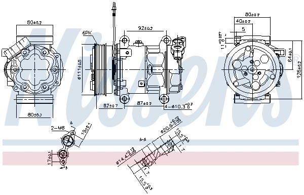 89589 Nissens Compresor climatizador