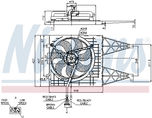 Ventilador de refrigeración Nissens 85249