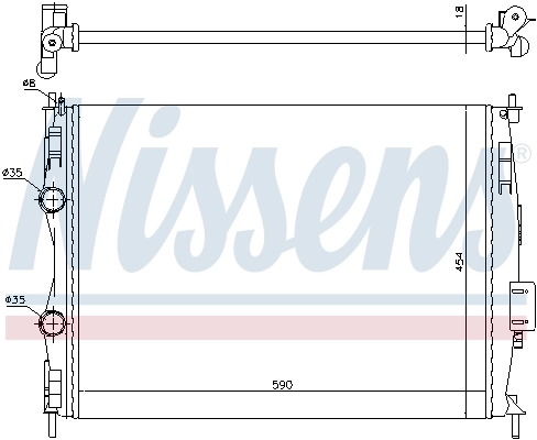 Radiador 67368 Nissens