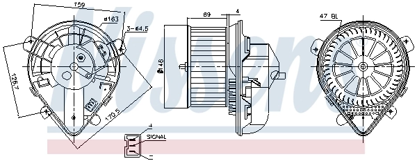 Ventilador interior Nissens 87178