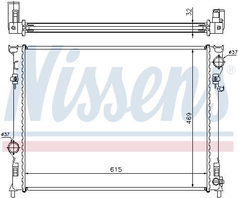61014A Nissens Refrigeración del motor