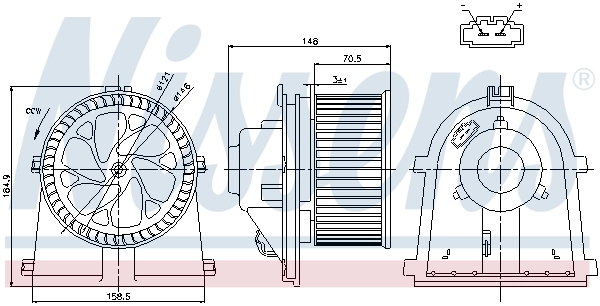 Ventilador interior Nissens 87022