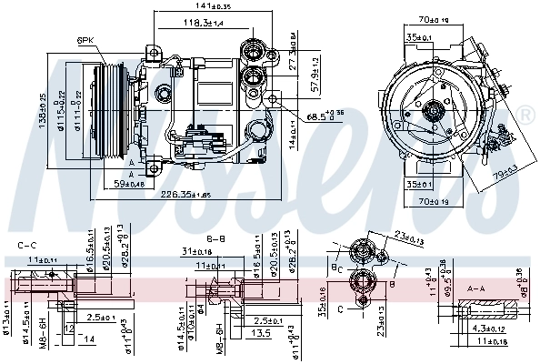 Compresor de ac Nissens 89465