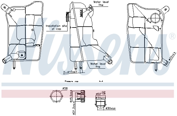 Vaso de expansión refrigerante Ford Mondeo II (BAP)