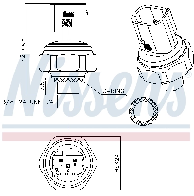 Sensor AC Nissens 301009