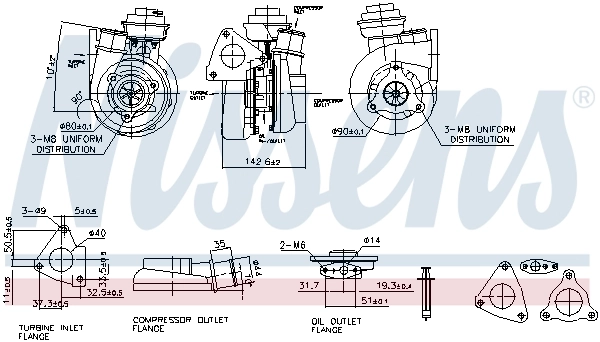 Turbo Nissens 93229