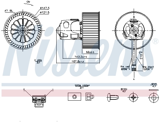 Ventilador interior Nissens 87240