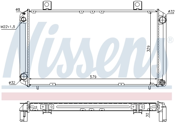 Radiador 64059A Nissens