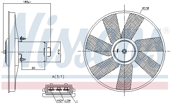 Ventilador del radiador Nissens 85838