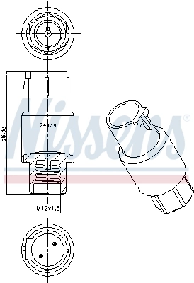 Sensor de baja presion aire acondicionado Nissens 301001