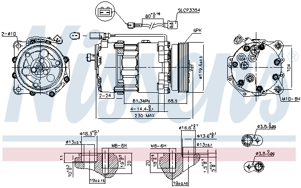 890761 Nissens Compresor climatizador