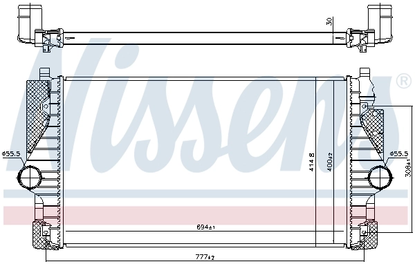 Intercooler 96755 Nissens