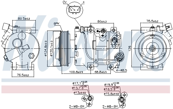 Compresor de ac Nissens 890651