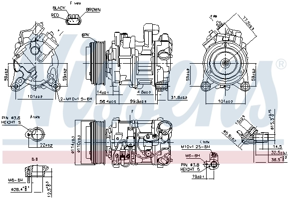 89585 Nissens Compresor climatizador