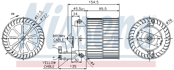 Ventilador habitáculo 87057 Nissens