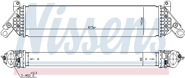 Intercooler 96485 Nissens