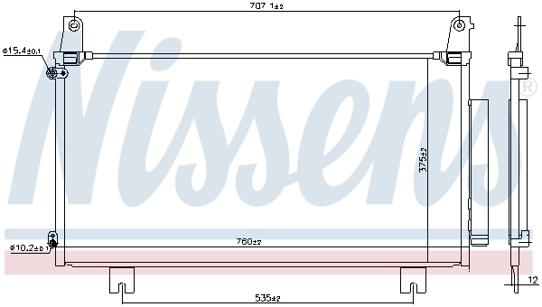Condensador aire acondicionado 941169 Nissens
