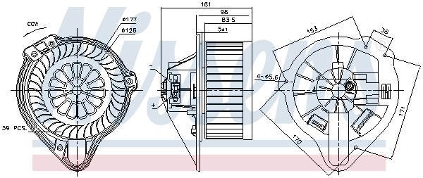 Ventilador habitáculo 160734 Cargo