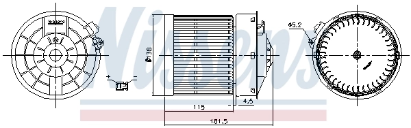Ventilador interior Nissens 87722