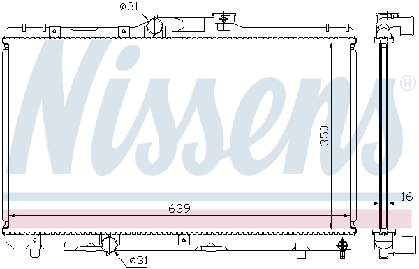 Radiador 64786A Nissens