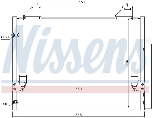 940083 Nissens Radiador de aire acondicionado